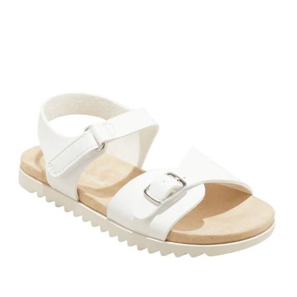 Kids White Sandals Shaelyn from Cat & Jack White strappy dress sandals size 6 - Picture 1 of 9